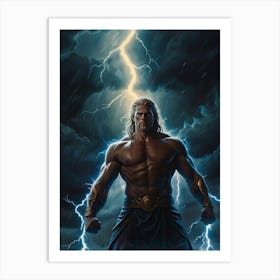 God Of Thunder 2 Art Print