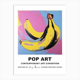 Bananas Pop Art 2 Art Print