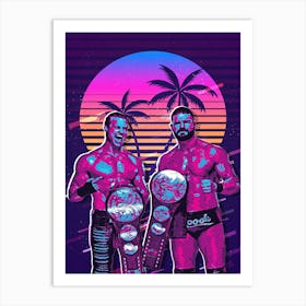 Ziggler And Roode 80s Retro Art Print