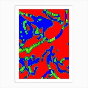 Red And Blue 2 Art Print