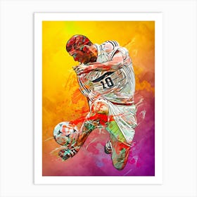 Zinedine Zidane France Art Print