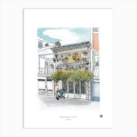 Tiny house 04 Saigon Vietnam Watercolor Illustration Art Print