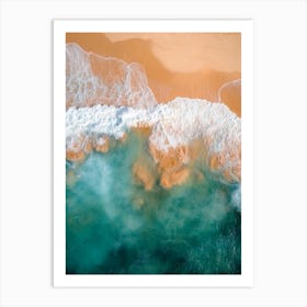 Aerial View Of A Beach 13 Art Print