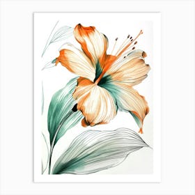 Orange Lily Art Print