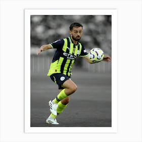 Bernardo Silva Of Manchester City Art Print