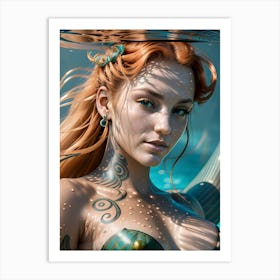 Mermaid-Reimagined 55 Art Print
