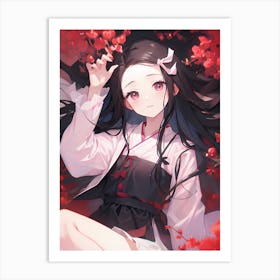 Demon Slayer Nezuko Kamado (152) 1 Art Print