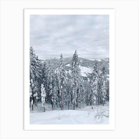 Snow Forest Art Print