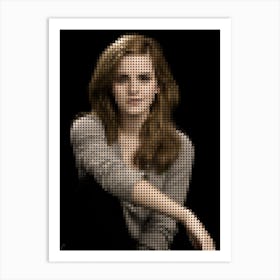 Emma Watson Dots Art Art Print