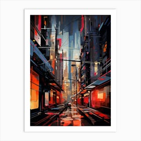 Urban Abstract Minimalist 1 Art Print