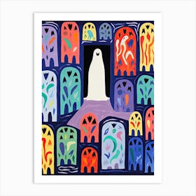 Matisse Style, Halloween Spooky 2 Art Print