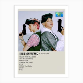 1 Billion Views By Exo Sc 2020 Art Print