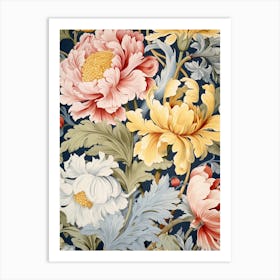 Floral Wallpaper 146 Art Print