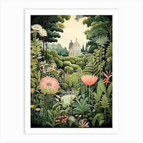 Birmingham Botanical Gardens Usa Henri Rousseau S Style 2 Art Print