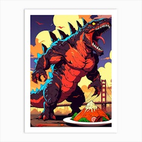 Godzilla Art Print