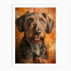 Portrait Of A Dog. Generated AI. Art Print 8 Art Print