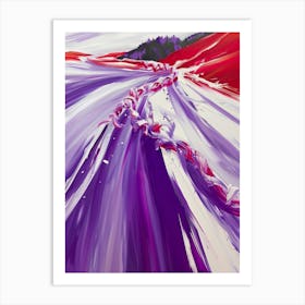 Purple Road Art Print