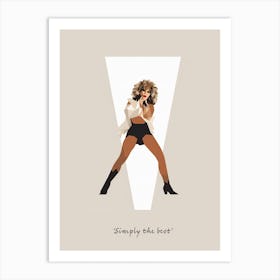 Tina Turner Simply The Best Art Print