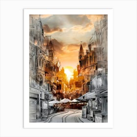 Cityscape 3 Art Print