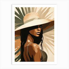 Woman In A Hat 5 Art Print