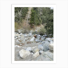 Boulders In A Stream Art Print