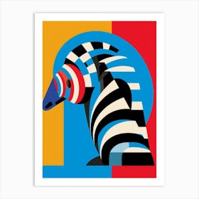 Armadillo Abstract Geometric 2 Art Print