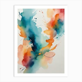 Abstract Watercolor Painting 23 Art Print