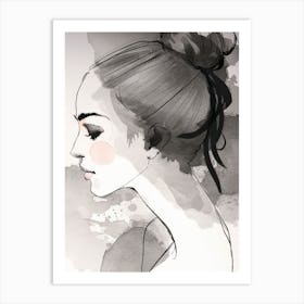 Portrait Of A Girl Art Print