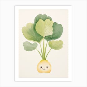 Friendly Kids Bok Choy 1 Art Print