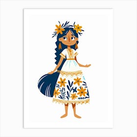 Mexican Girl 2 Art Print