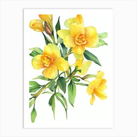 Freesia Vintage Flowers Flower Art Print