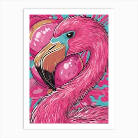 Pink Flamingo 7 Art Print