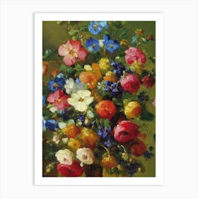 Morning Glory Painting 4 Flower Art Print