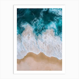 Aerial View Of A Beach 53 Art Print