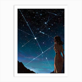 Stargazing 1 Art Print