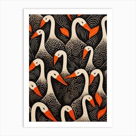 Swans 1 Art Print