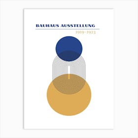 Bauhaus Blue Exhibition 22 Art Print