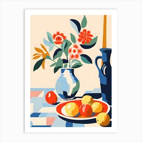 Still Life With Flowers Art Print