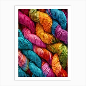Colorful Yarn 1 Art Print