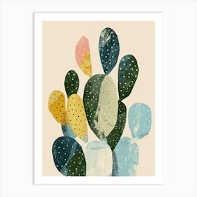 Cylindropuntia Kleiniae Minimalist Abstract 4 Art Print