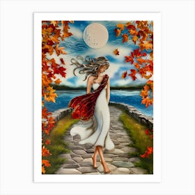 Autumn Walk Art Print