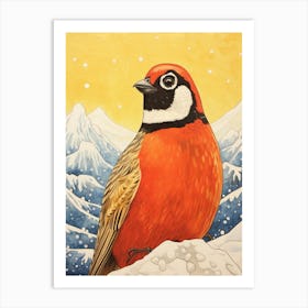 Bird Illustration Partridge 2 Art Print