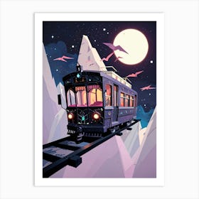 Train In The Mountains Art Print