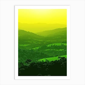 Sunset In The Valley 4 Art Print