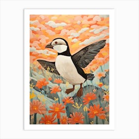 Penguin 2 Detailed Bird Painting Art Print