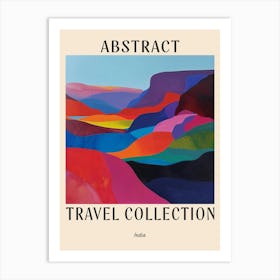 Abstract Travel Collection Poster India 2 Art Print