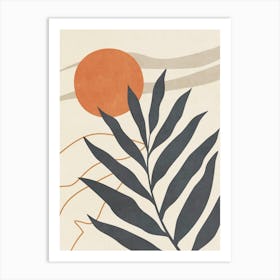 Leaf and Sun Art Print