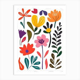 Flowers - Sticker Art Print