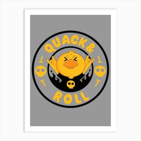 Quack And Roll Art Print