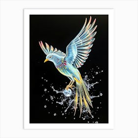 Translucent Water Phoenix Poster